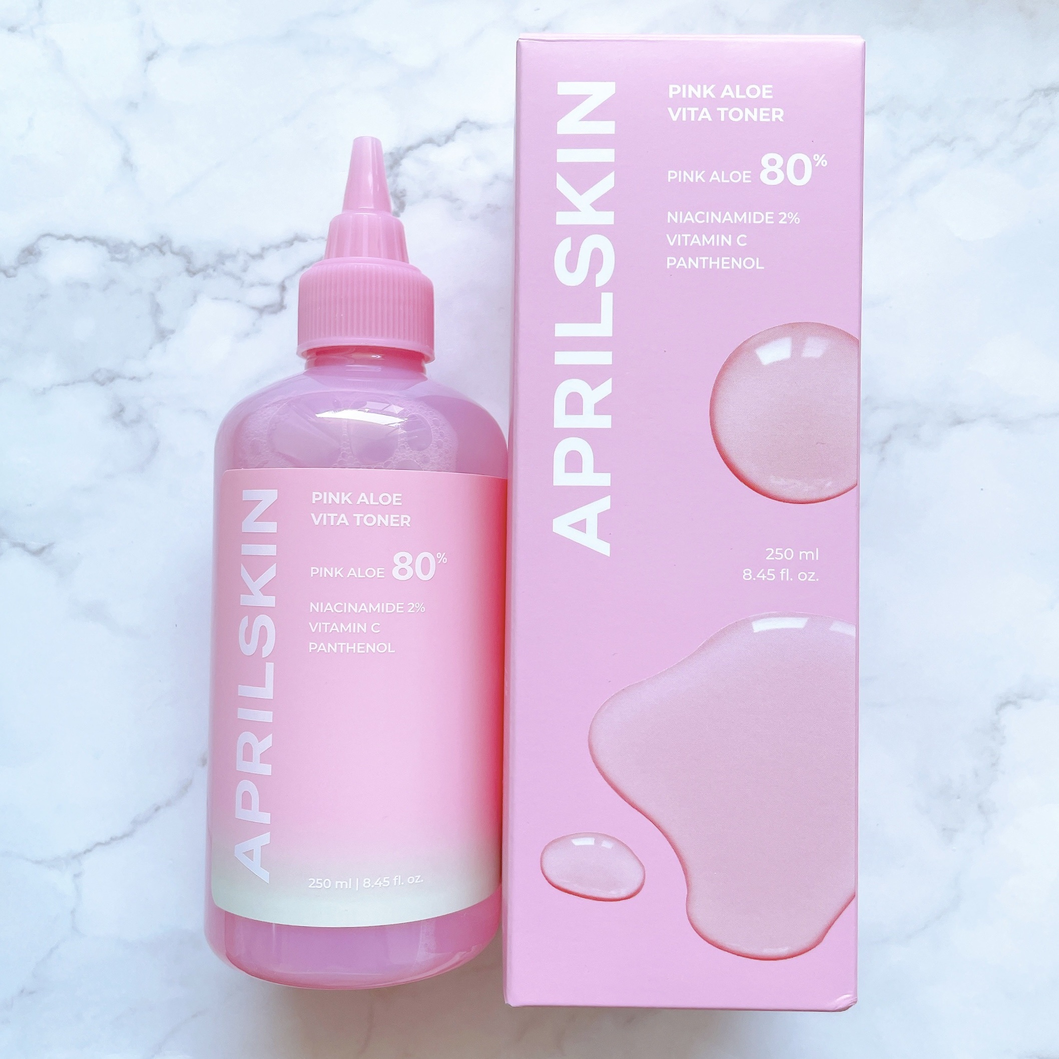 ピンクアロエビタトナー/APRILSKIN/化粧水を使ったクチコミ（2枚目）