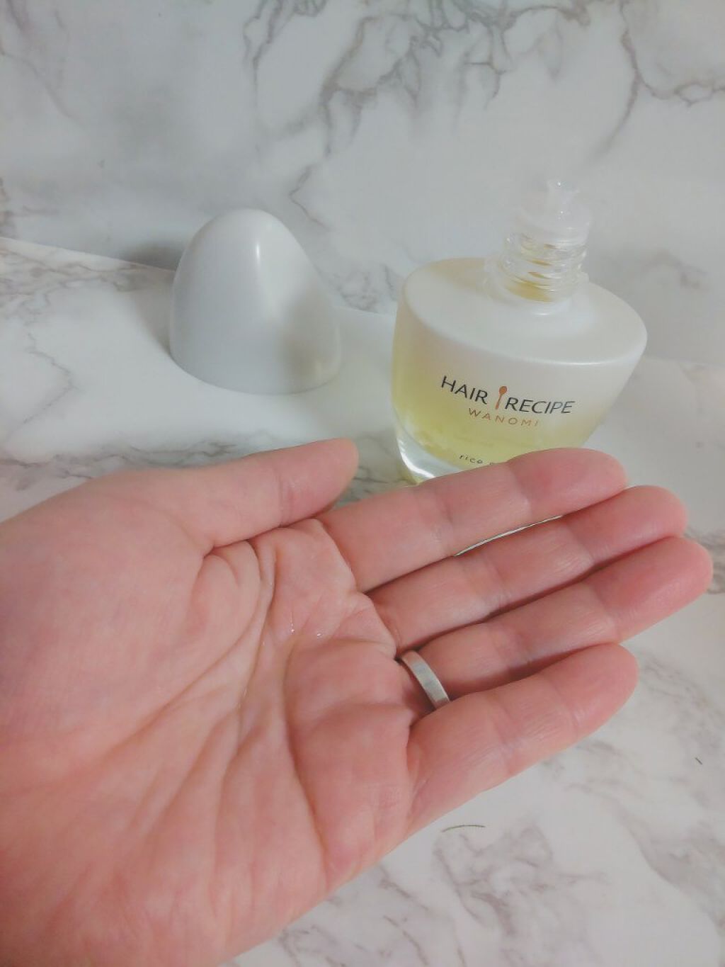 さらとろライスオイル(洗い流さないトリートメント)/WANOMI/ヘアオイルを使ったクチコミ（2枚目）