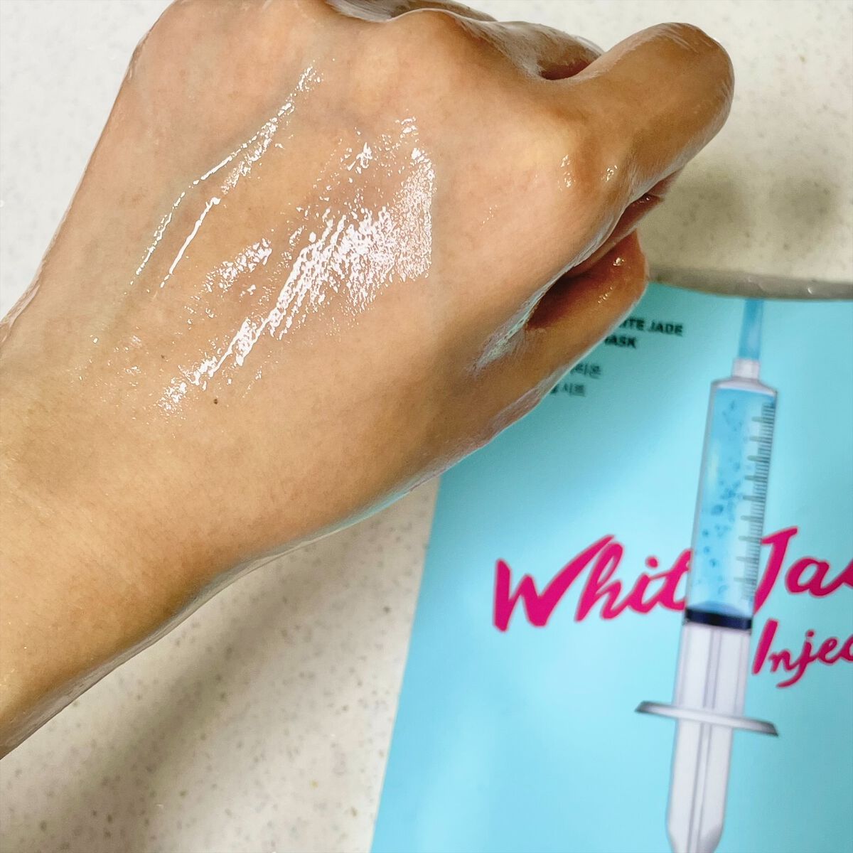 ホワイトジェイド インジェクションマスク/BANOBAGI/シートマスク・パックを使ったクチコミ（2枚目）