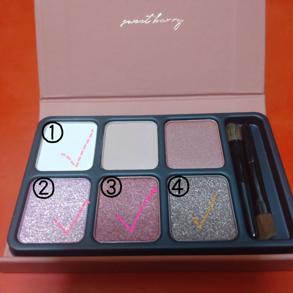 アイカラーパレット/heme/アイシャドウパレットを使ったクチコミ(2枚目)