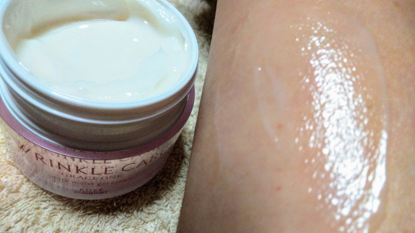 リンクルケア ホワイト モイストジェルクリーム/グレイスワン/オールインワン化粧品を使ったクチコミ(5枚目)