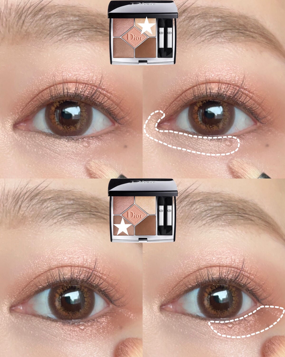 Yurika Ueki on LIPS 「ひとつ前の動画の静止画でのつけ方や色のスウォッチです💓𝐃𝐢𝐨𝐫..」(4枚目)