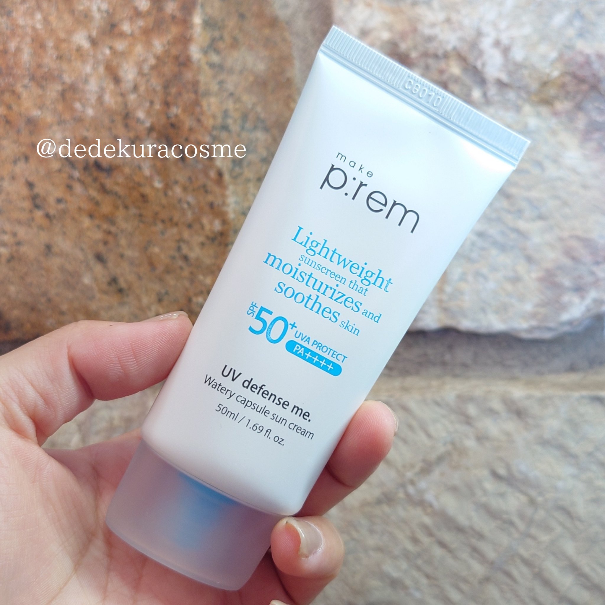 make prem UVディフェンスミーウォータリーカプセルサンクリームのクチコミ「【#PR】メイクプレムのUVディフェンスミーウォータリーカプセルUVクリームはSPF50+PA.....」（1枚目）