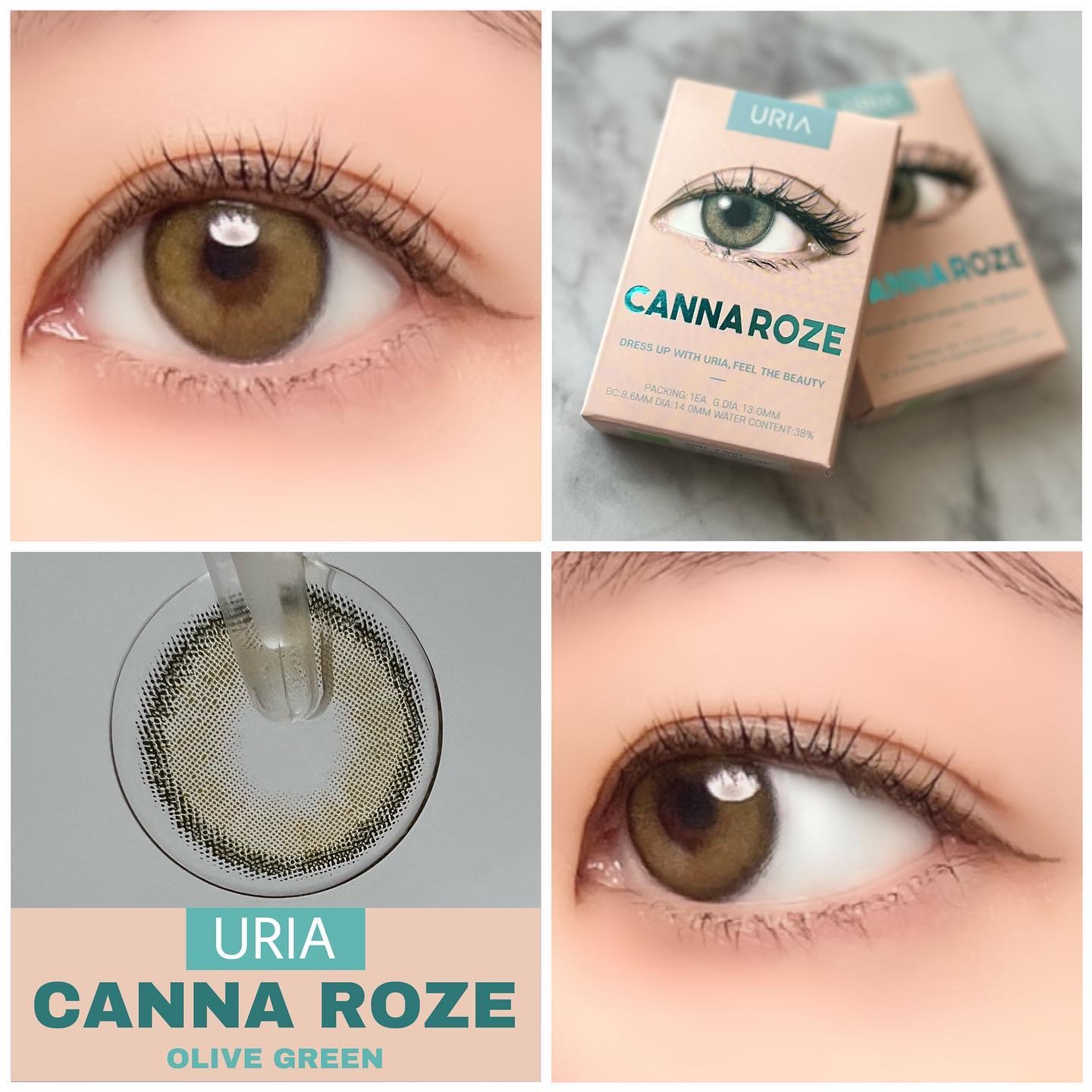 CANNA ROZE 1year カンナロゼ オリーブ/URIA i-DOL/カラーコンタクトレンズを使ったクチコミ（1枚目）
