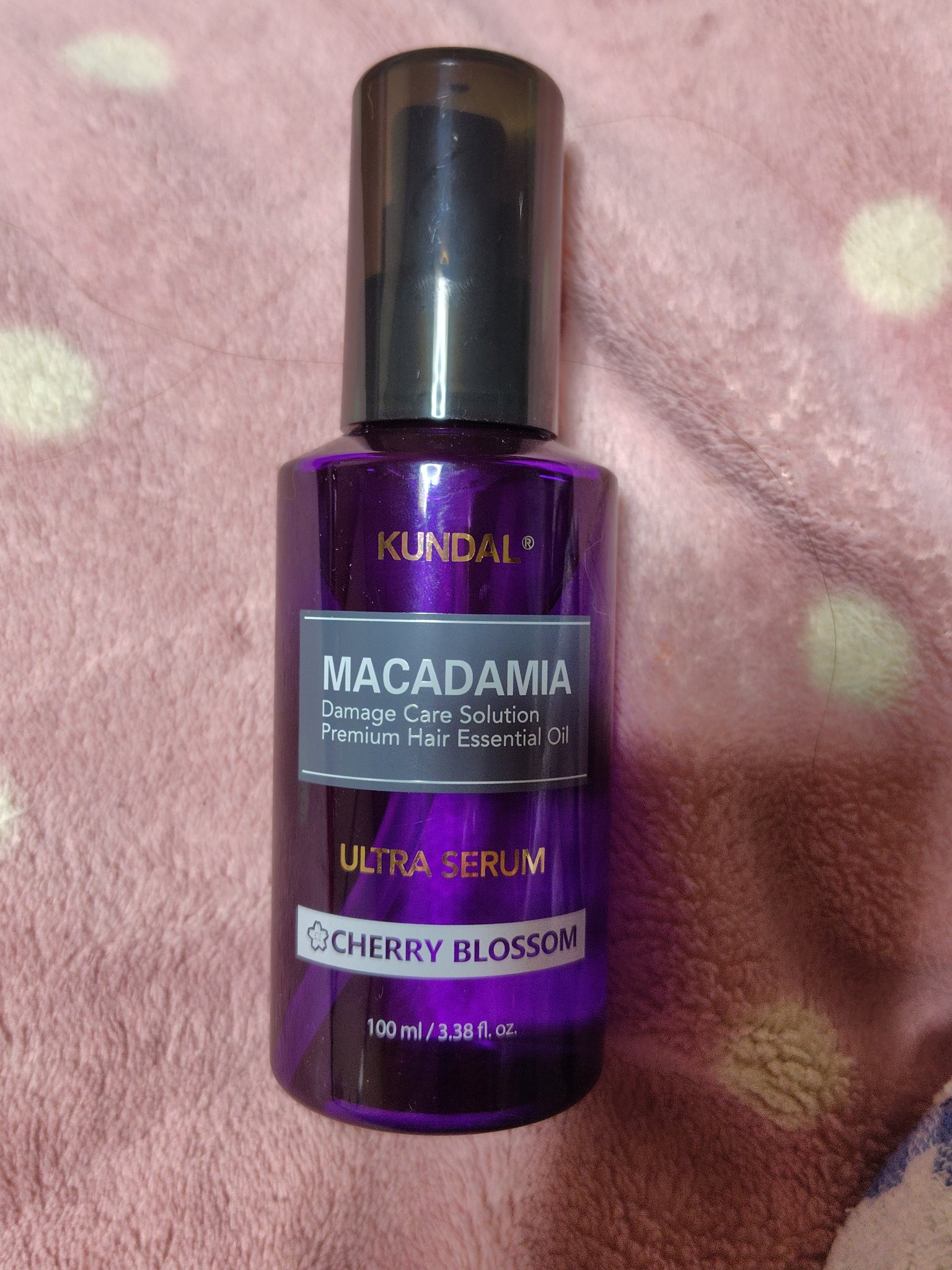 クンダル マカダミア ウルトラヘアセラム  チェリーブラッサム(Cherry Blossom)/KUNDAL/ヘアオイルを使ったクチコミ（1枚目）