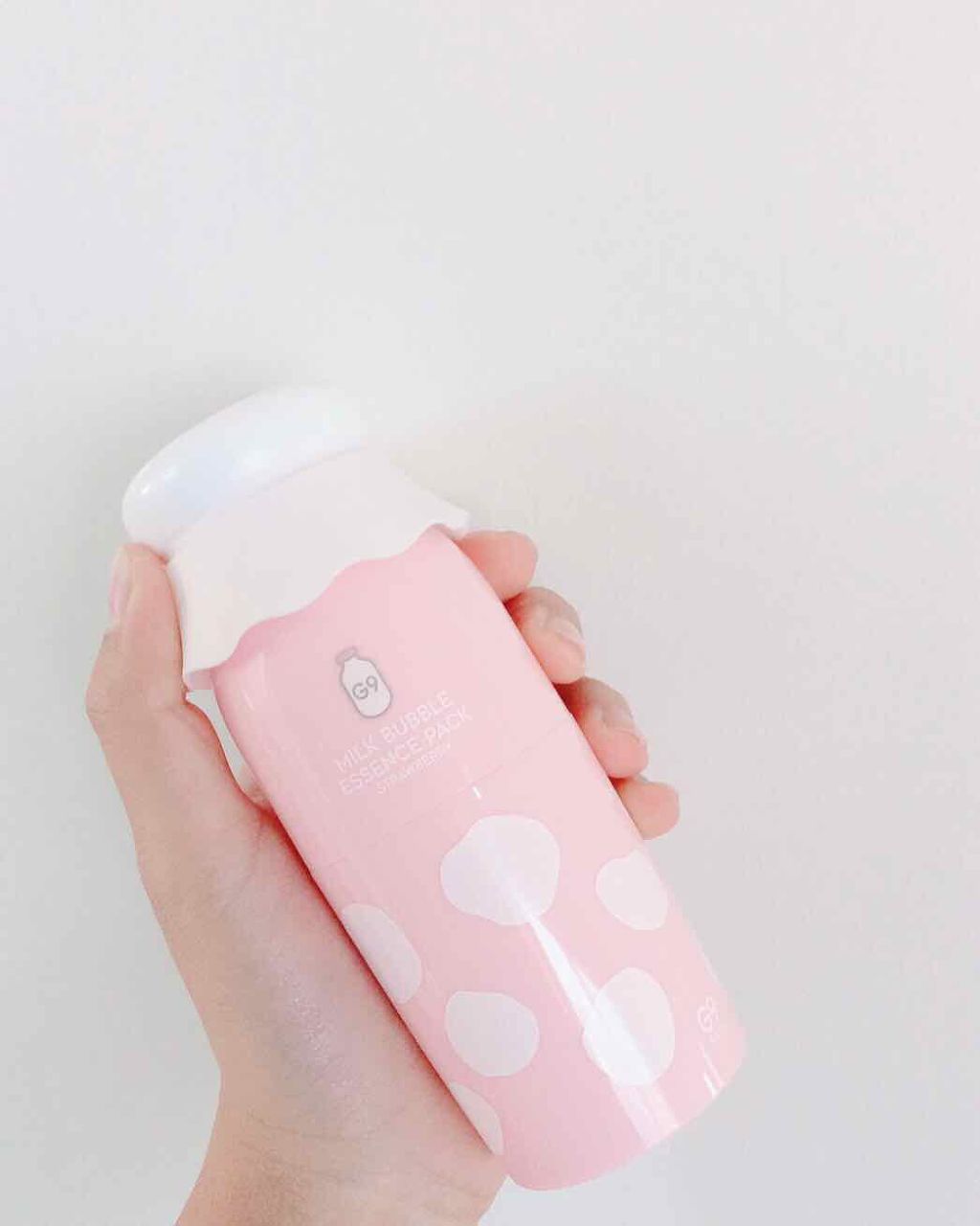 MILK BUBBLE ESSENCE PACK ＃STRAWBERRY/G9SKIN/美容液を使ったクチコミ（1枚目）