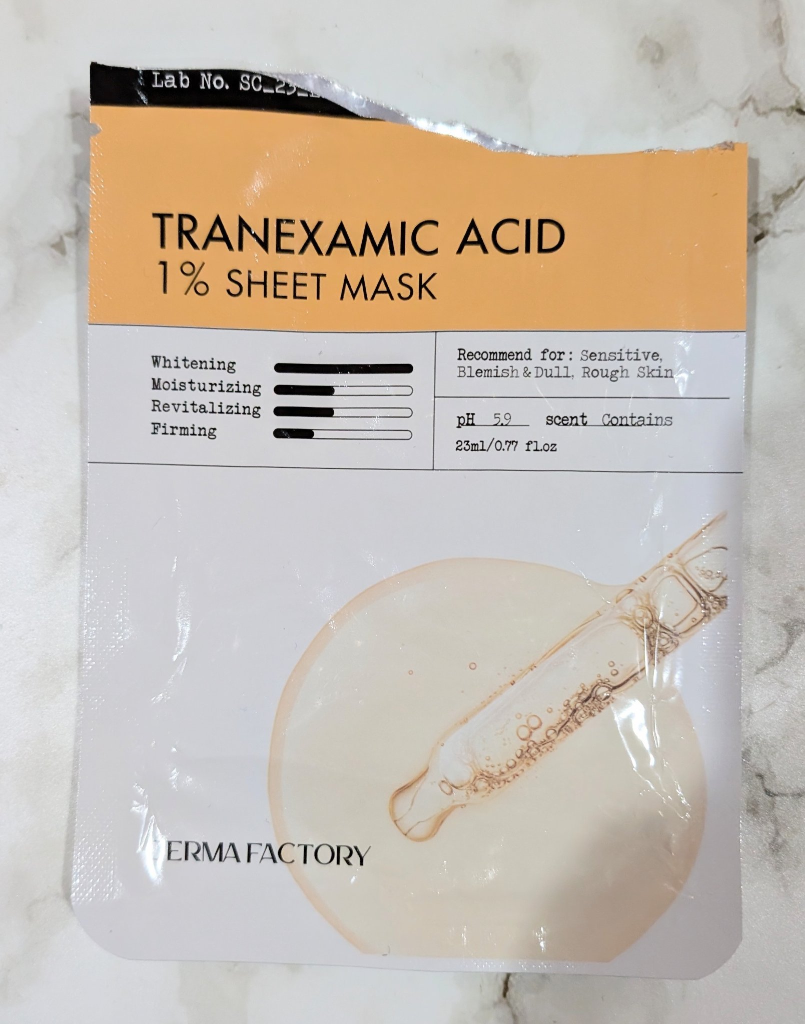 トラネキサム酸1％シートマスク/DERMA FACTORY/シートマスク・パックを使ったクチコミ（1枚目）
