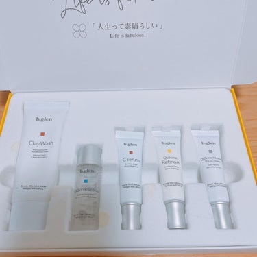 b.glen 7 day Special Set プログラム3のクチコミ「ニキビ・ニキビ跡にきくと噂のb.glenですが、トライアルセットが1100円 (税込)の送料無.....」（2枚目）