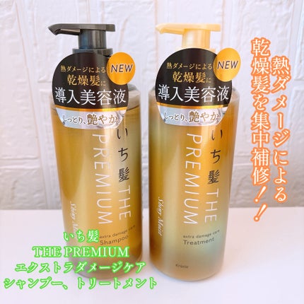 THE PREMIUM エクストラダメージケアシャンプー/トリートメント(シャイニーモイスト)/いち髪/市販シャンプーを使ったクチコミ(1枚目)