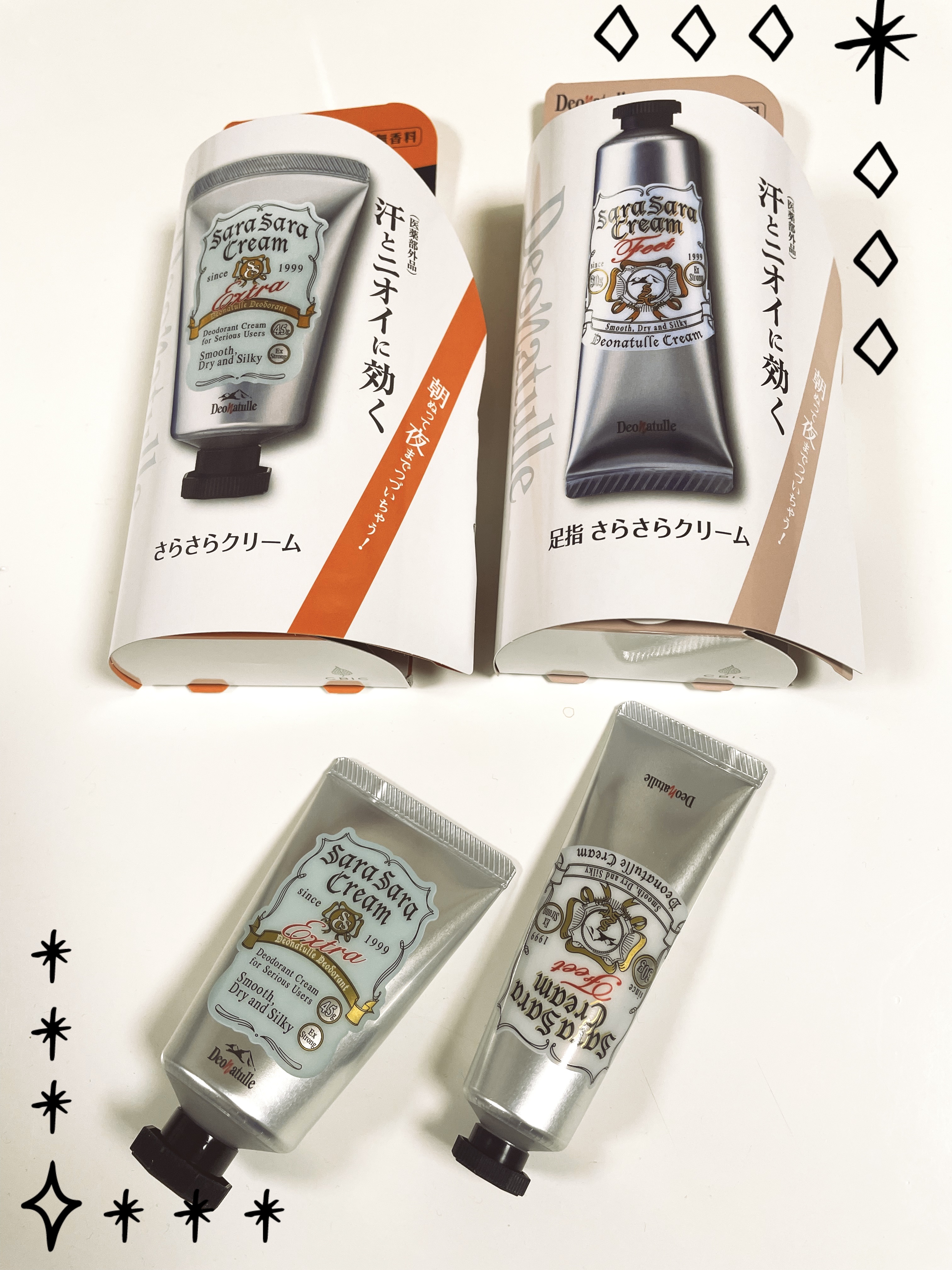 薬用足指さらさらクリーム/デオナチュレ/デオドラント・制汗剤を使ったクチコミ（2枚目）