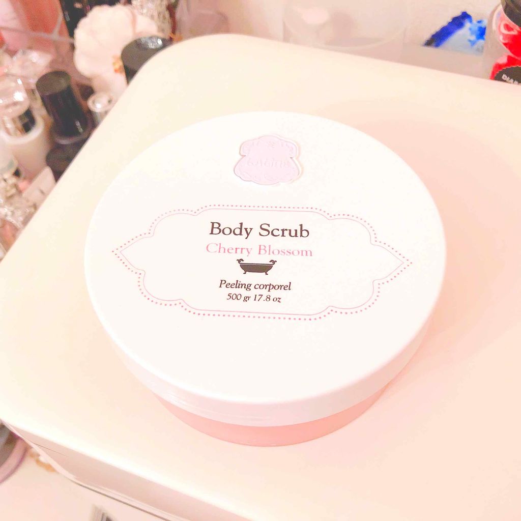 ボディスクラブ チェリーブロッサム/Laline/ボディスクラブを使ったクチコミ（1枚目）