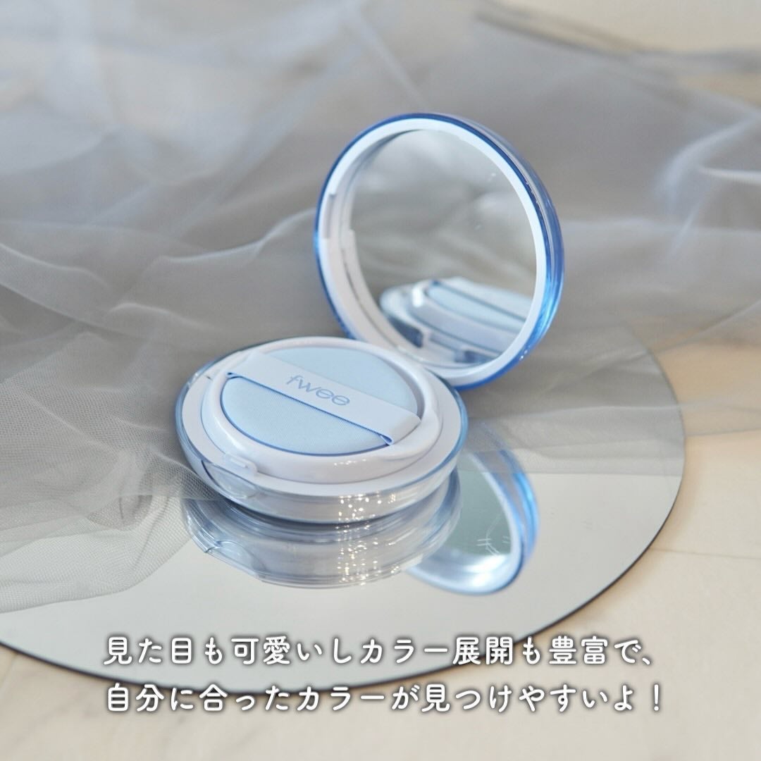 フィー クッションガラス ナチュラル/fwee/クッションファンデーションを使ったクチコミ(2枚目)