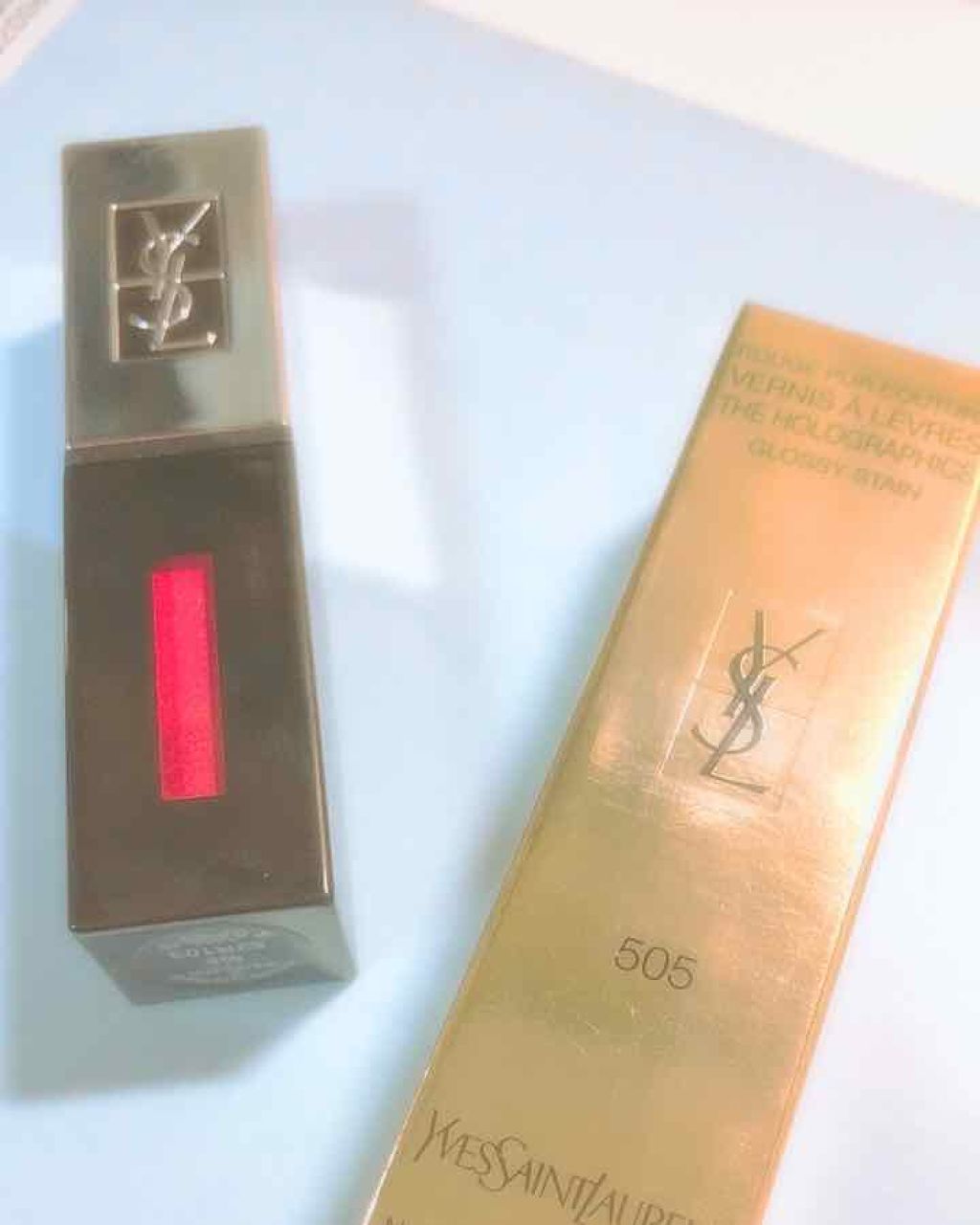 ルージュ ピュールクチュール ヴェルニ/YVES SAINT LAURENT BEAUTE/口紅を使ったクチコミ（1枚目）