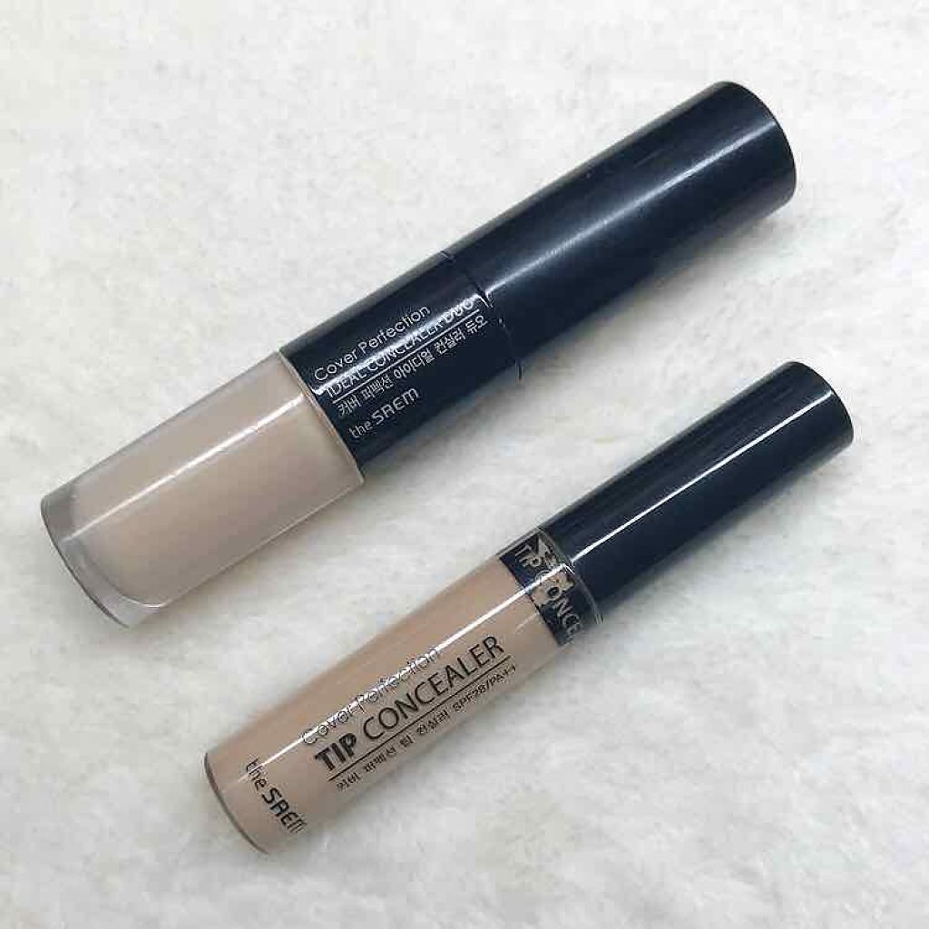 カバーパーフェクション アイディールコンシーラー デュオ/the SAEM/スティックコンシーラーを使ったクチコミ（3枚目）