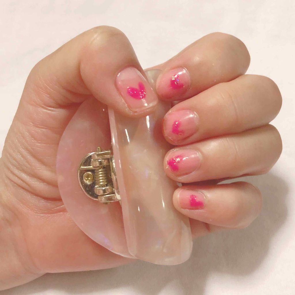 AT サロンネイルエナメル 07ネオンピンク/Art Collection/マニキュアを使ったクチコミ（3枚目）