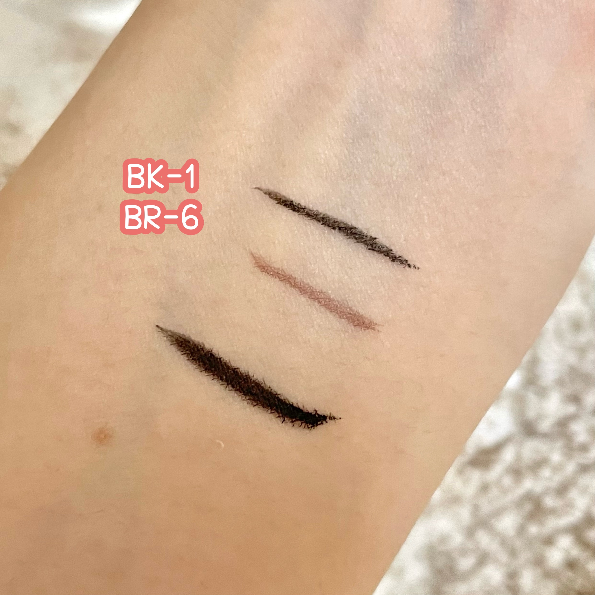 スーパーシャープライナーEX4.0 BK-1 漆黒ブラック(ショート筆)レフィル(一部店舗・WEB限定)/KATE/リキッドアイライナーを使ったクチコミ（3枚目）