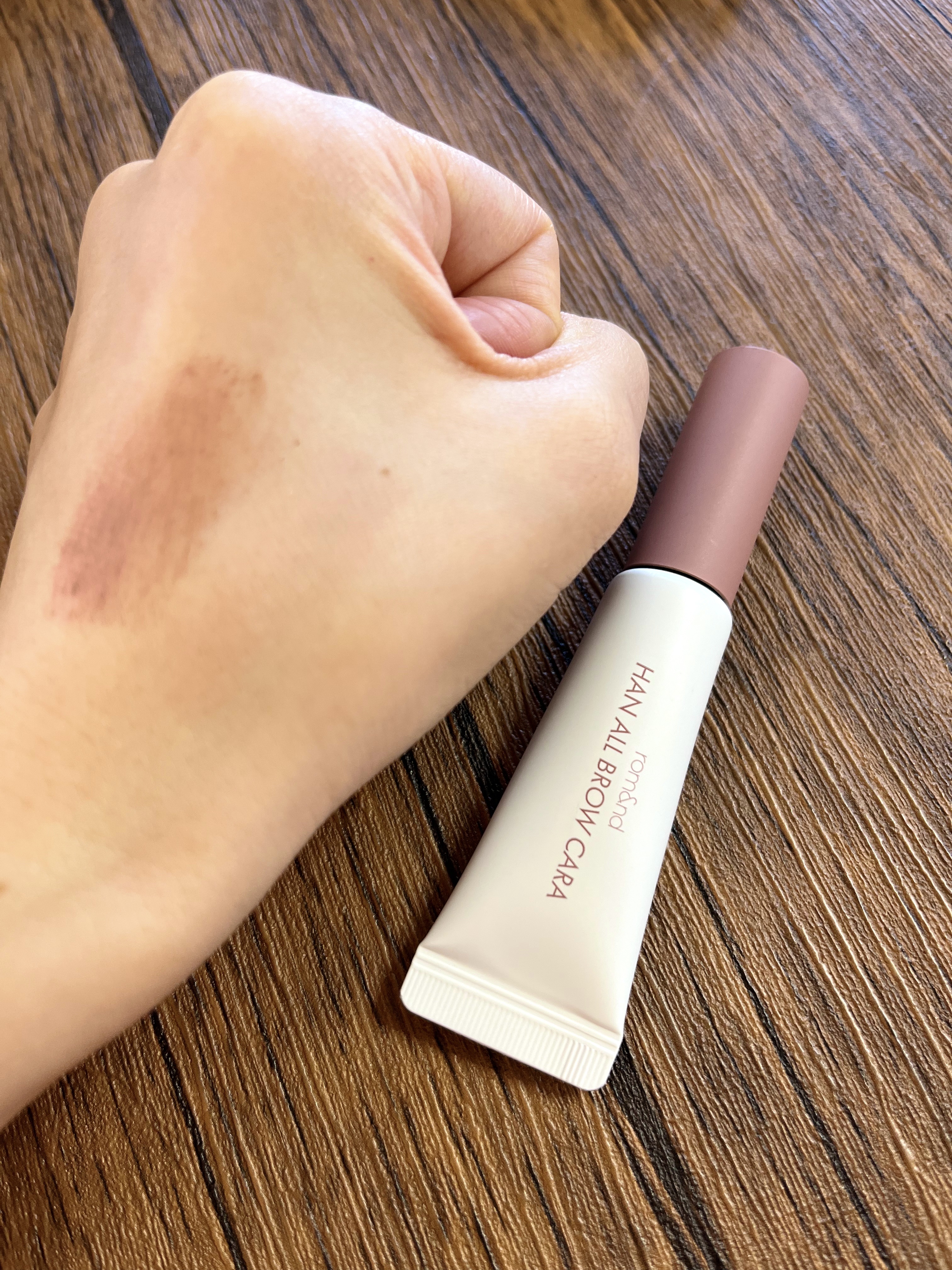 ハンオールブロウカラ/rom&nd/眉マスカラを使ったクチコミ（3枚目）