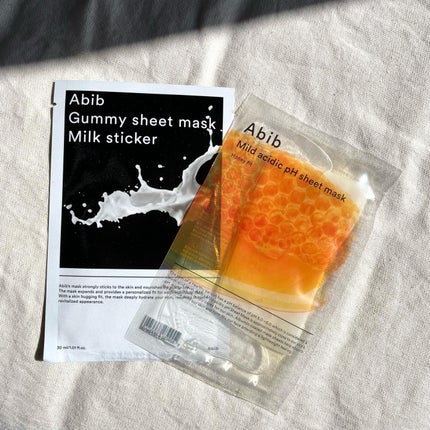 ガムシートマスク コラーゲン※10ミルク※11ステッカー/Abib /シートマスク・パックを使ったクチコミ(1枚目)