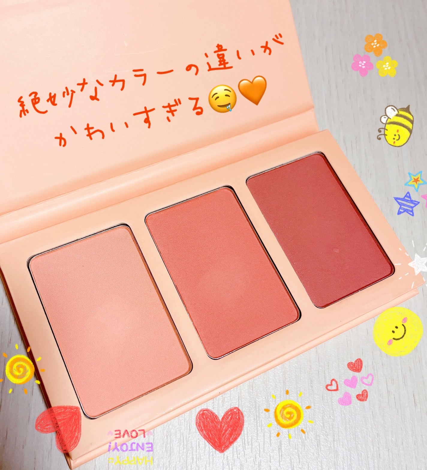 SHEGLAM スイート チーク 3色セット - Private Cabana -/SHEGLAM/パウダーチークを使ったクチコミ(2枚目)