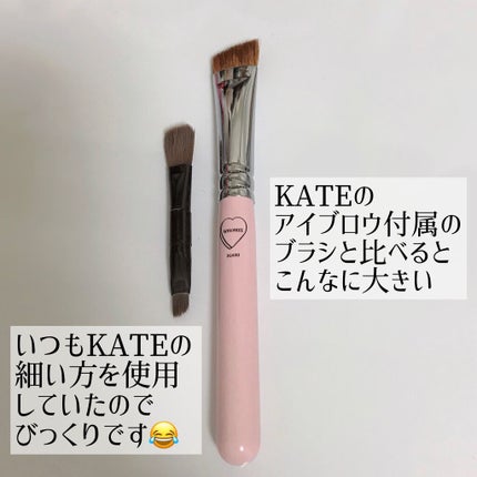 フーミー アイブロウブラシ 熊野筆/WHOMEE/メイクブラシを使ったクチコミ(4枚目)