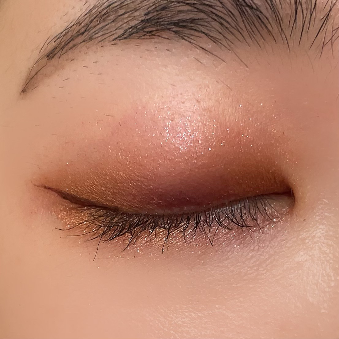 プリズムインアイズ BR401 ゴールドライニング/ETUDE/単色アイシャドウを使ったクチコミ（2枚目）