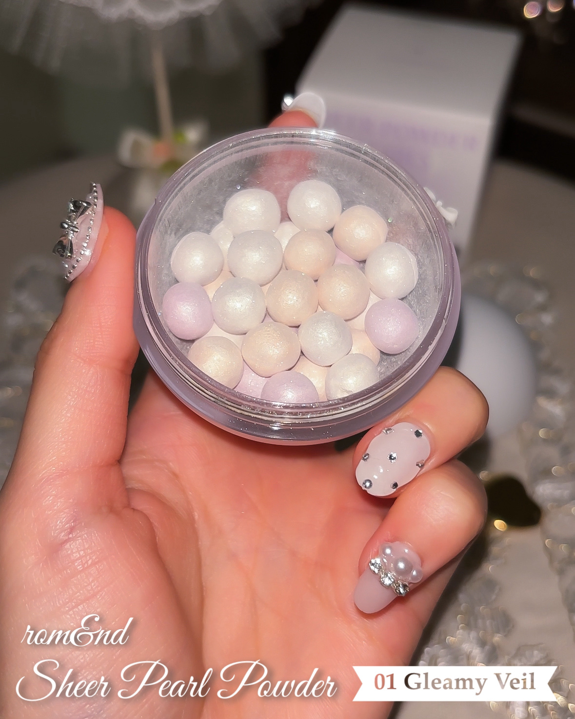 シアーパールパウダー/rom&nd/ルースパウダーを使ったクチコミ（3枚目）
