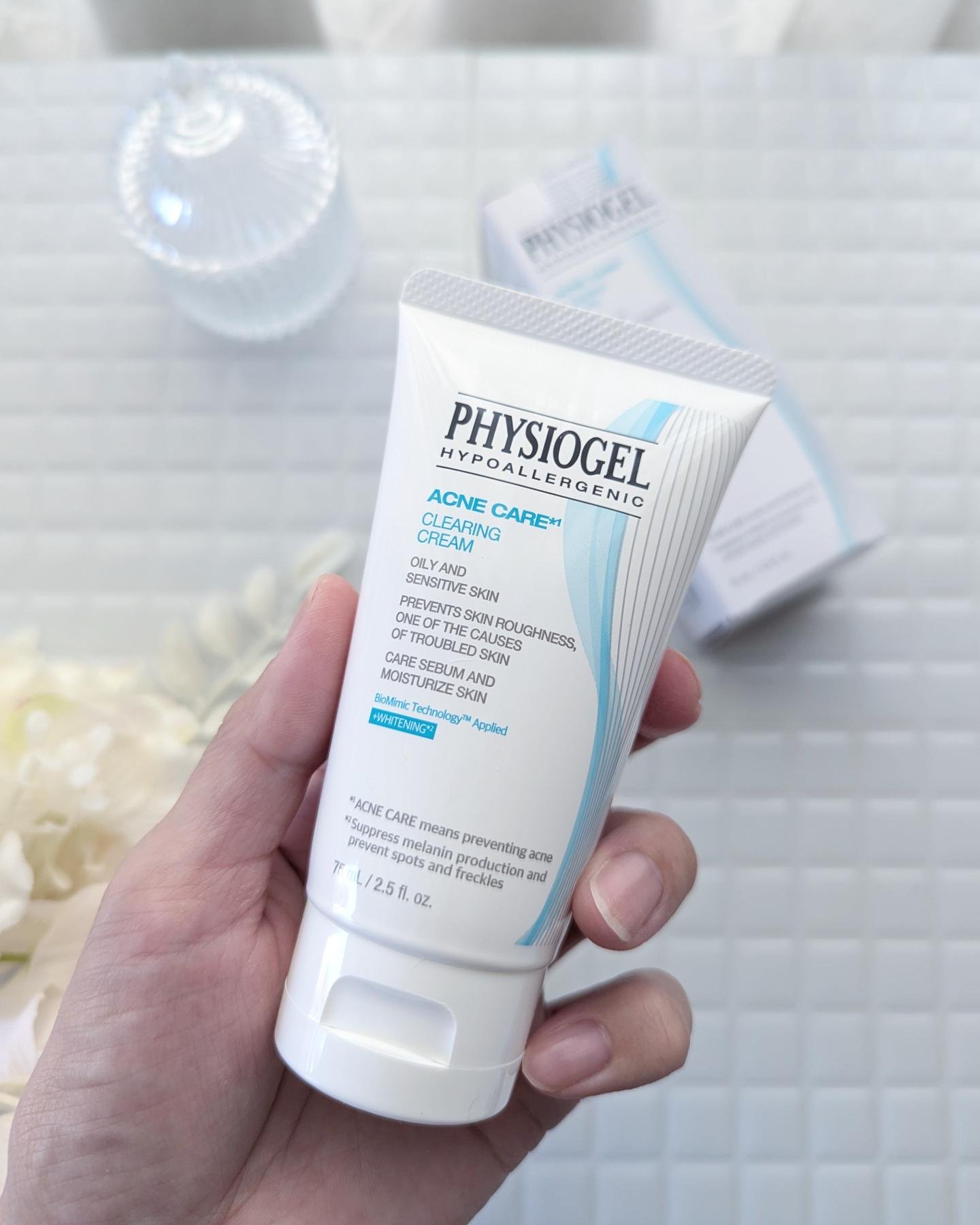 アクネケア クリアリング フェイシャル クリーム/PHYSIOGEL/フェイスクリームを使ったクチコミ（2枚目）