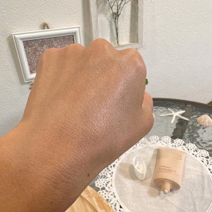 3番 ノーファンデ陶器肌トーンアップクリーム/numbuzin/化粧下地を使ったクチコミ(7枚目)