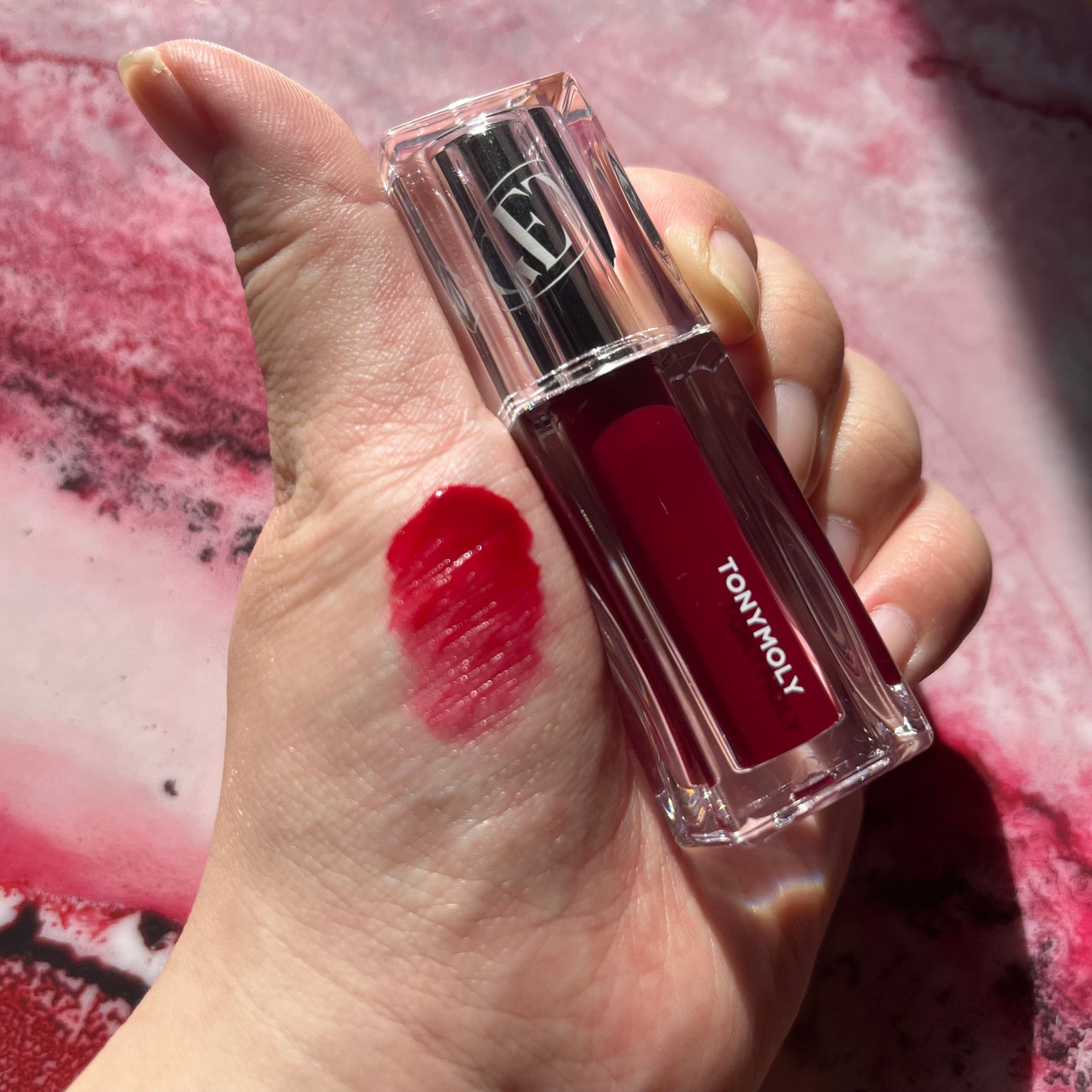 ゲットイットティント ウォーターフルバター/TONYMOLY/リップティントを使ったクチコミ(2枚目)