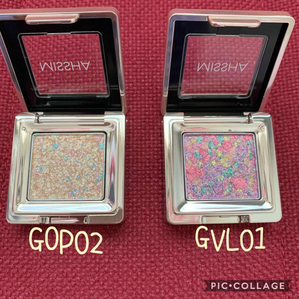 グリッタープリズム シャドウ/MISSHA/グリッターを使ったクチコミ(2枚目)