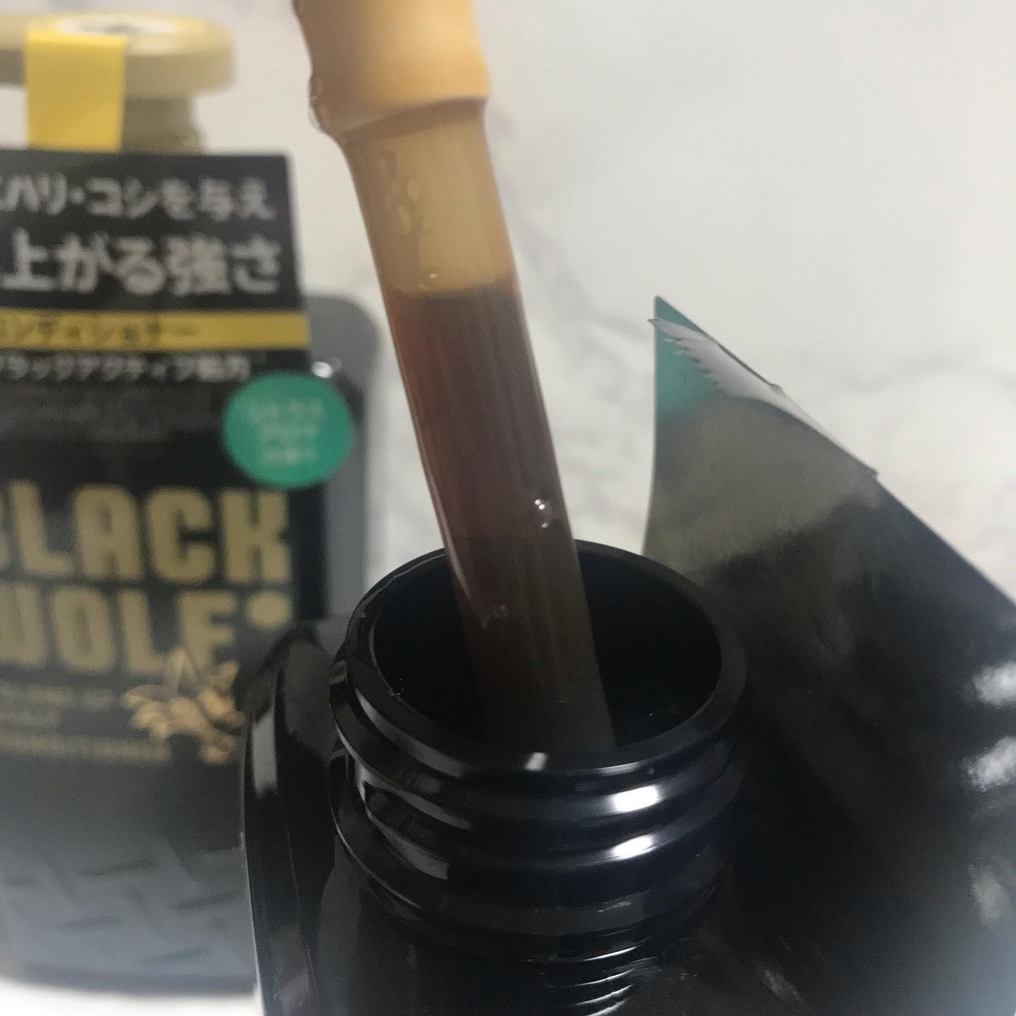 ブラックウルフ　ボリュームアップスカルプシャンプー/大正製薬/市販シャンプーを使ったクチコミ（3枚目）