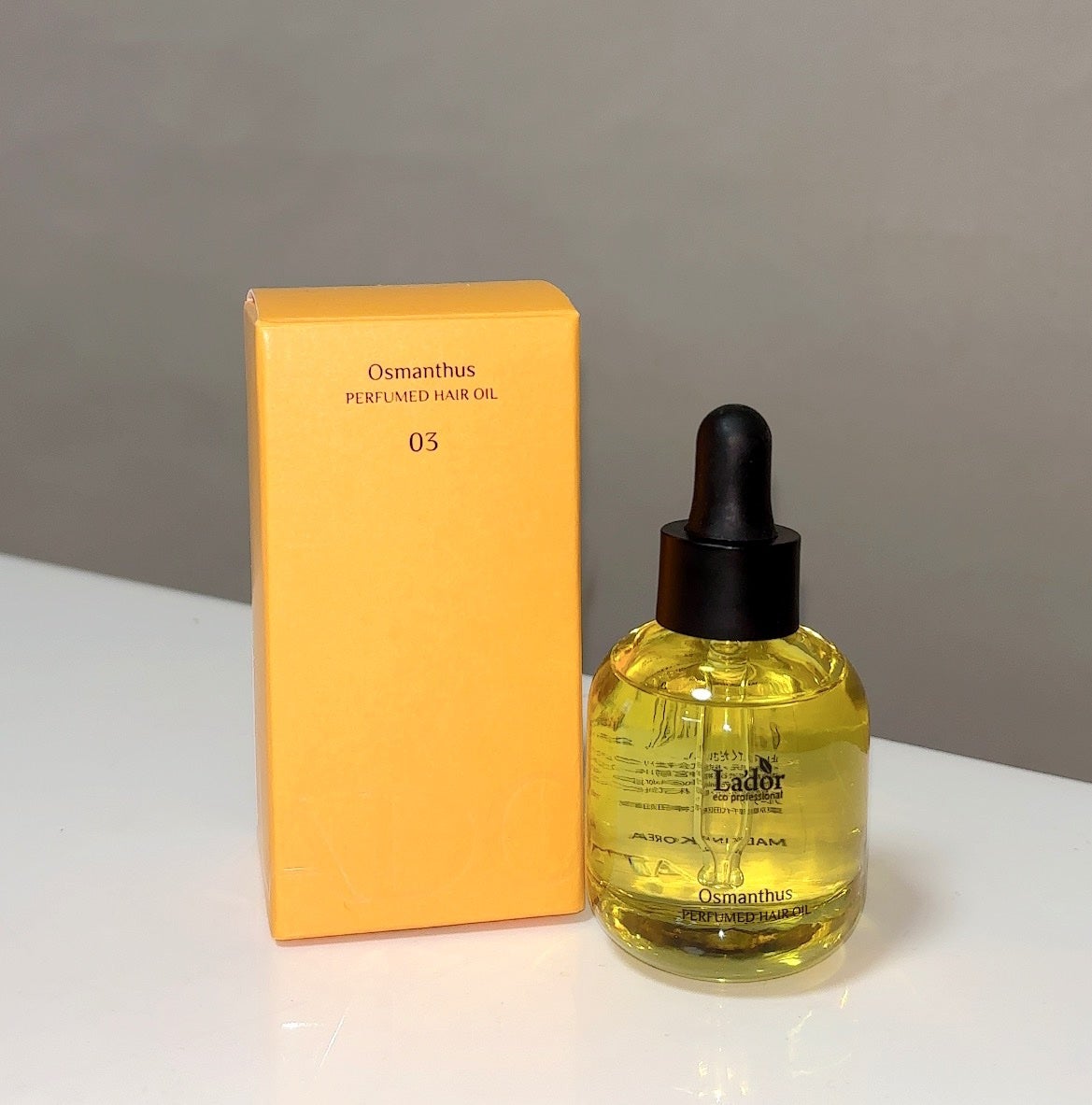 パフュームヘアオイル オスマンサス/La'dor/ヘアオイルを使ったクチコミ(2枚目)