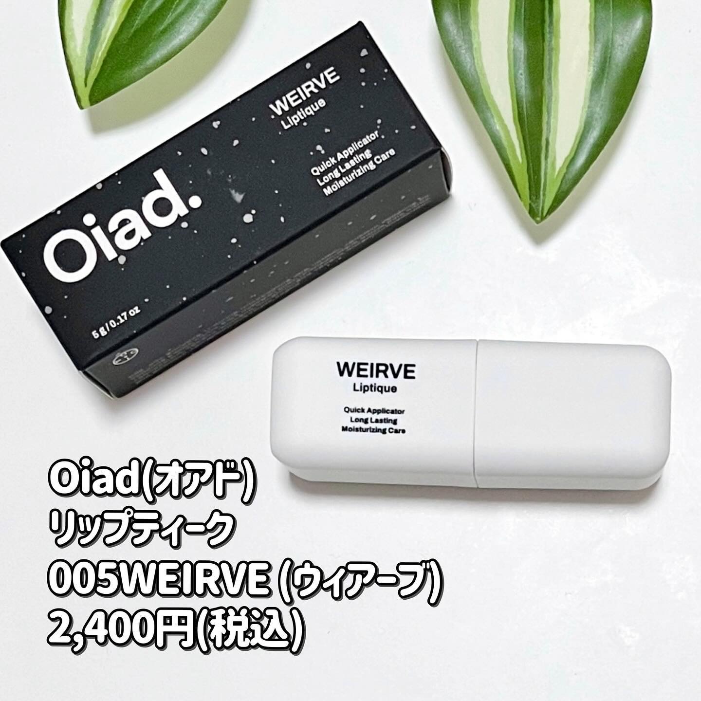 リップティーク/oiad/口紅を使ったクチコミ（2枚目）