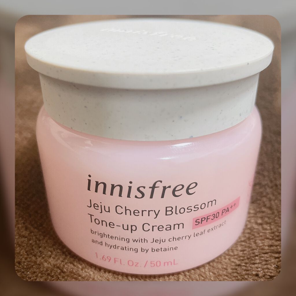 チェリーブロッサム トーンアップ クリーム UV/innisfree/フェイスクリームを使ったクチコミ(1枚目)