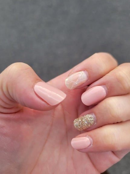 セミキュアジェルネイル(ハンド)/ohora/ネイルシールを使ったクチコミ(3枚目)