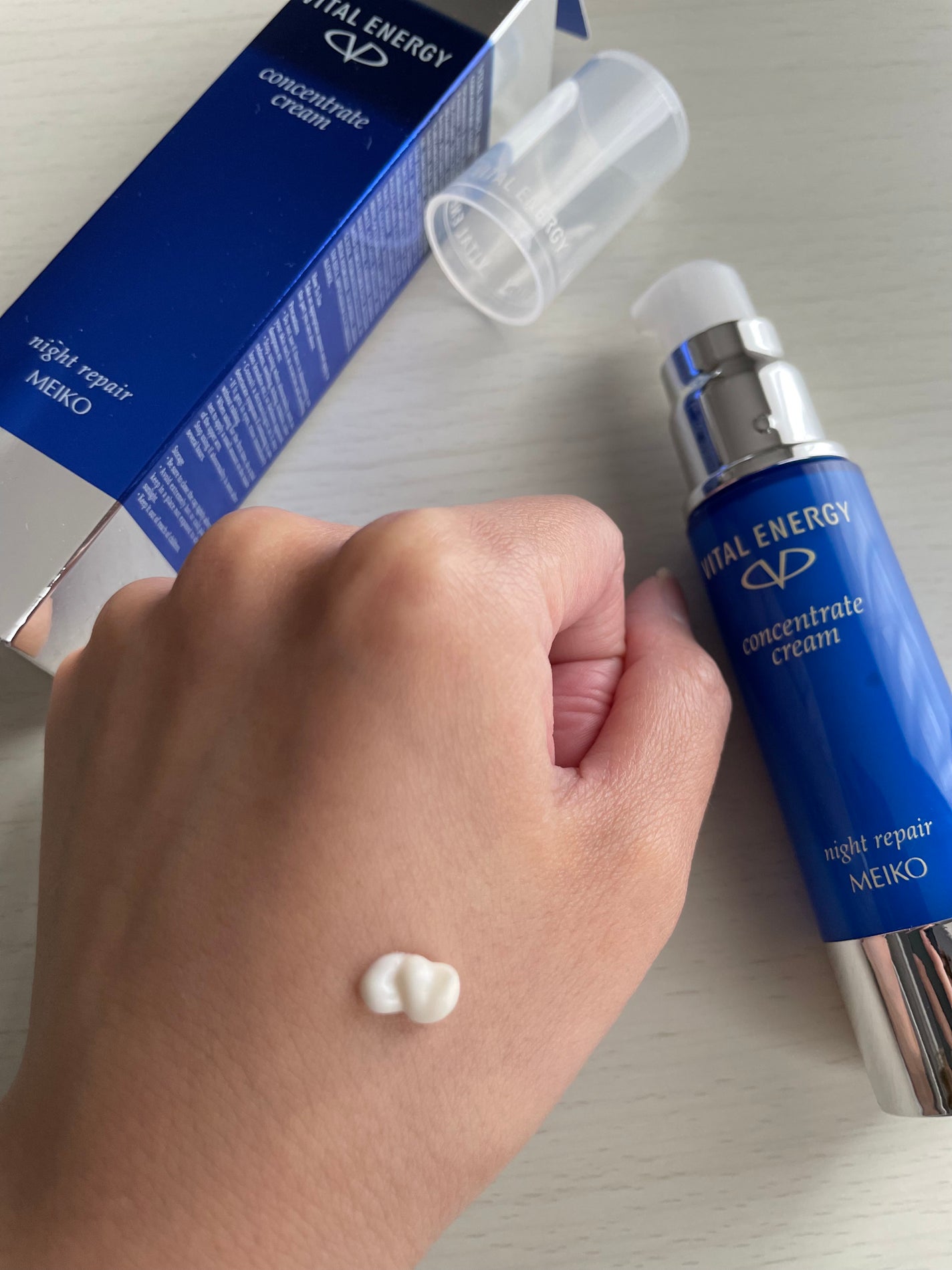 バイタルエナジー ナイトリペアコンセントレートクリーム/メイコー化粧品/フェイスクリームを使ったクチコミ(2枚目)