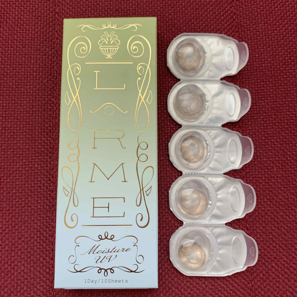 LARME MOISTURE UV(ラルムモイスチャーUV) ハニースウィート/LARME/カラーコンタクトレンズを使ったクチコミ（1枚目）