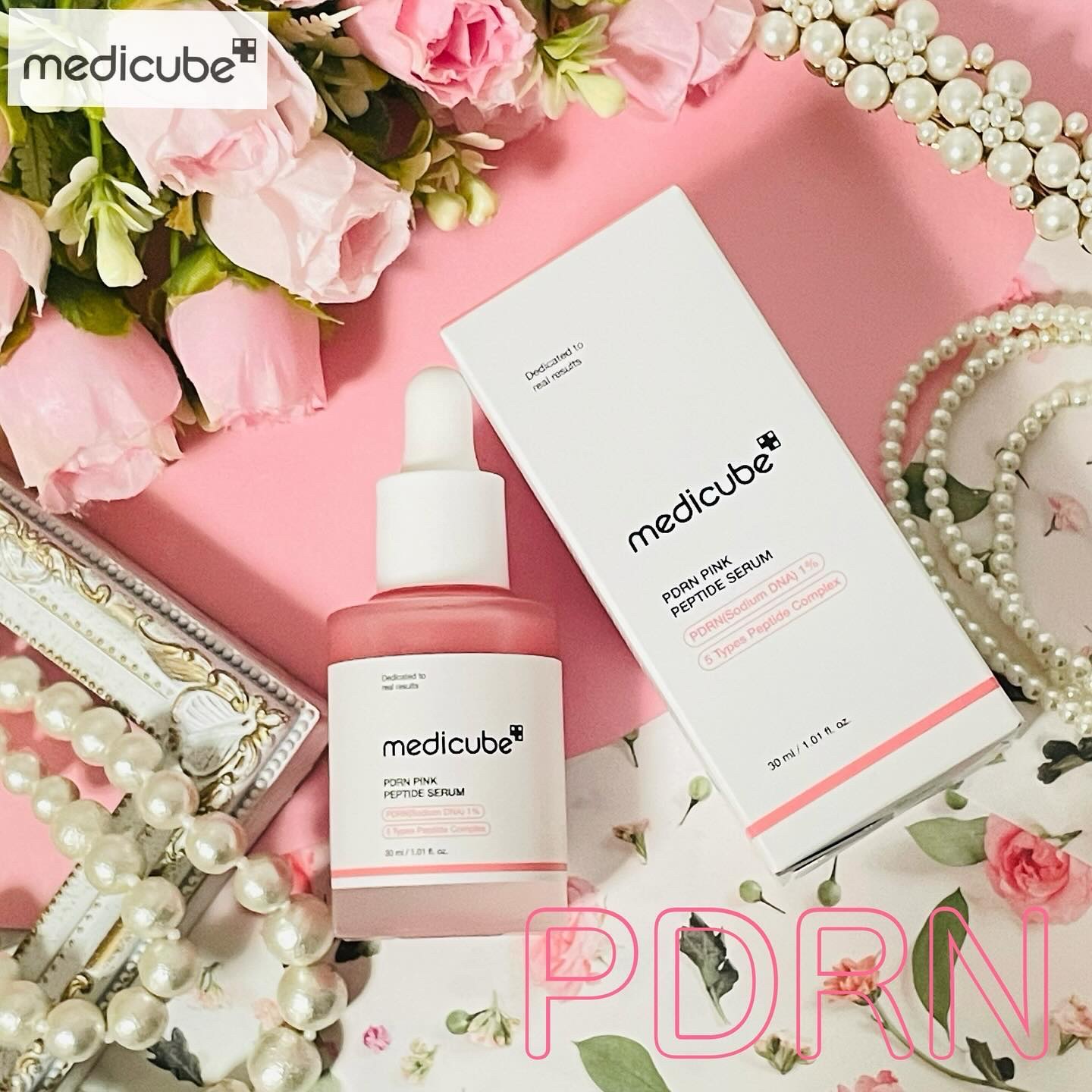 PDRNピンクアンプル PDRN 10,000ppm配合/MEDICUBE/美容液を使ったクチコミ（1枚目）