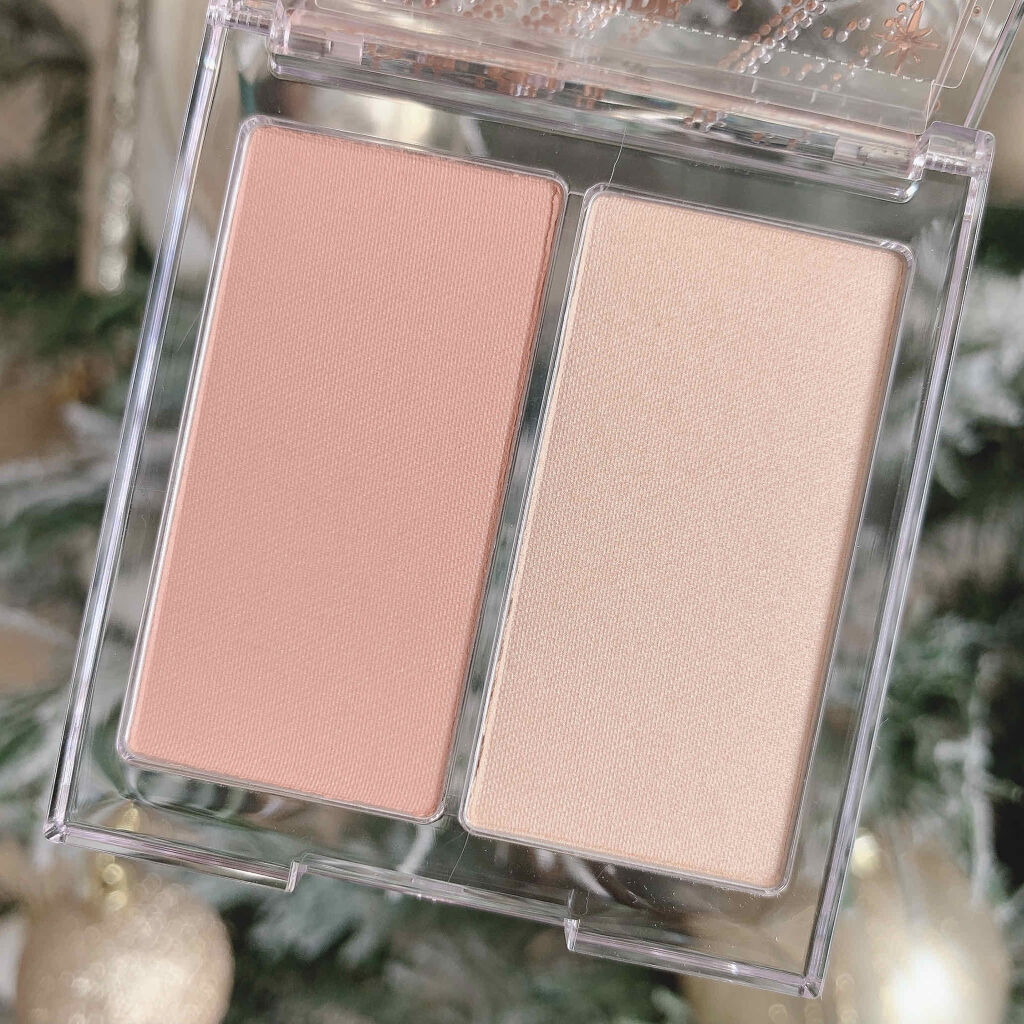 グリッタースノー フェイスパレット/ETUDE/パウダーハイライトを使ったクチコミ（3枚目）