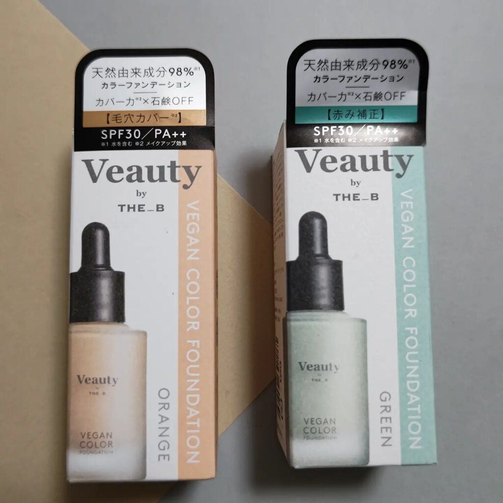 ヴィーガン カラーファンデーション/Veauty by THE_B/リキッドファンデーションを使ったクチコミ(2枚目)