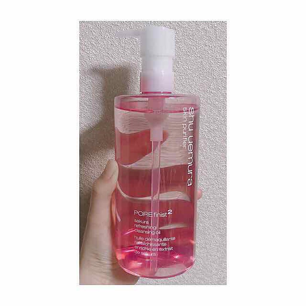 フレッシュ クリア サクラ クレンジング オイル/shu uemura/オイルクレンジングを使ったクチコミ(2枚目)