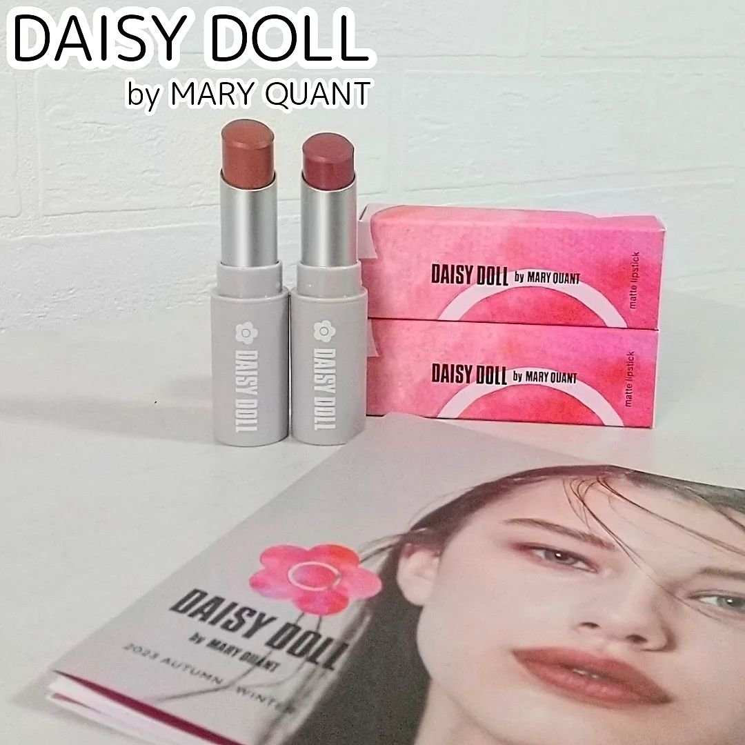 マットリップスティック O-01 パンプキンファッジ/DAISY DOLL by MARY QUANT/口紅を使ったクチコミ（2枚目）