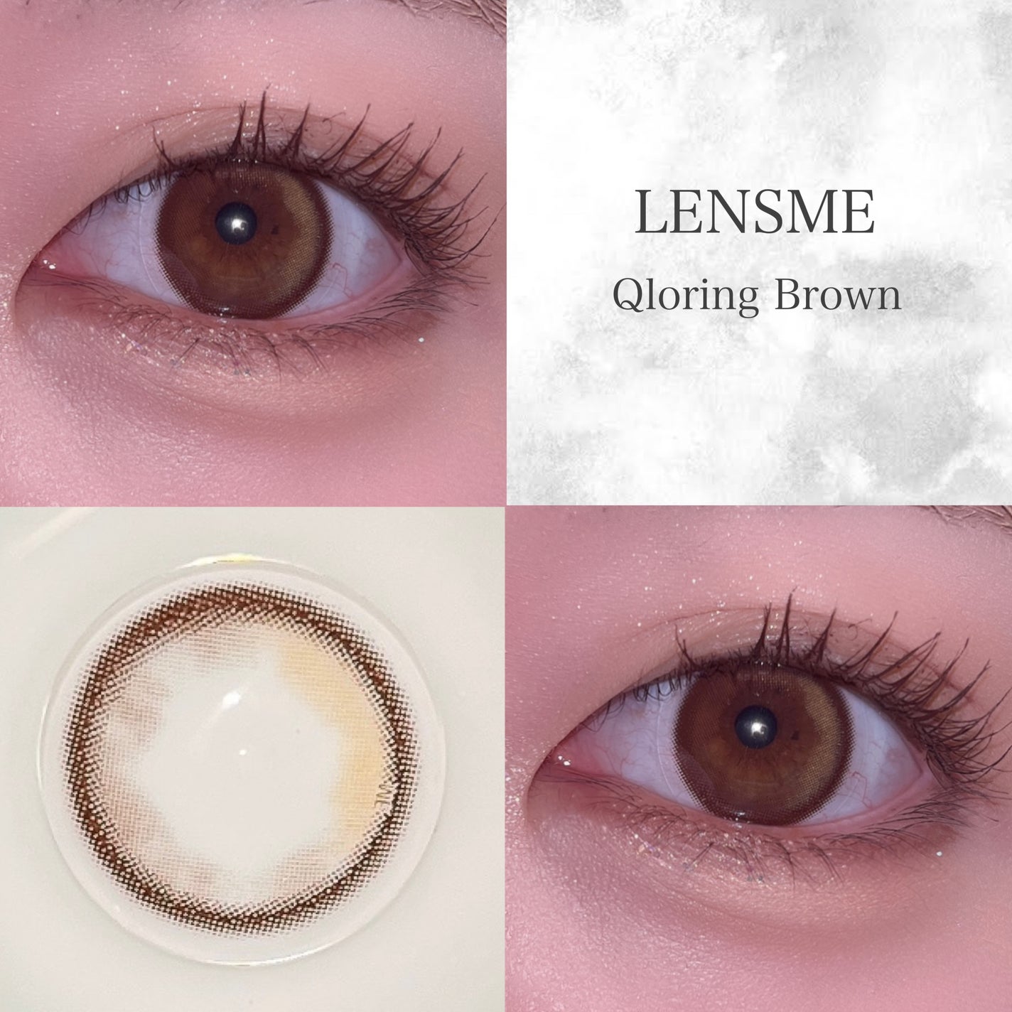 クローリングブラウン/LENSME/カラーコンタクトレンズを使ったクチコミ(1枚目)