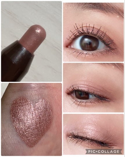 グリームオンフィットシャドウ/excel/スティックアイシャドウを使ったクチコミ(2枚目)