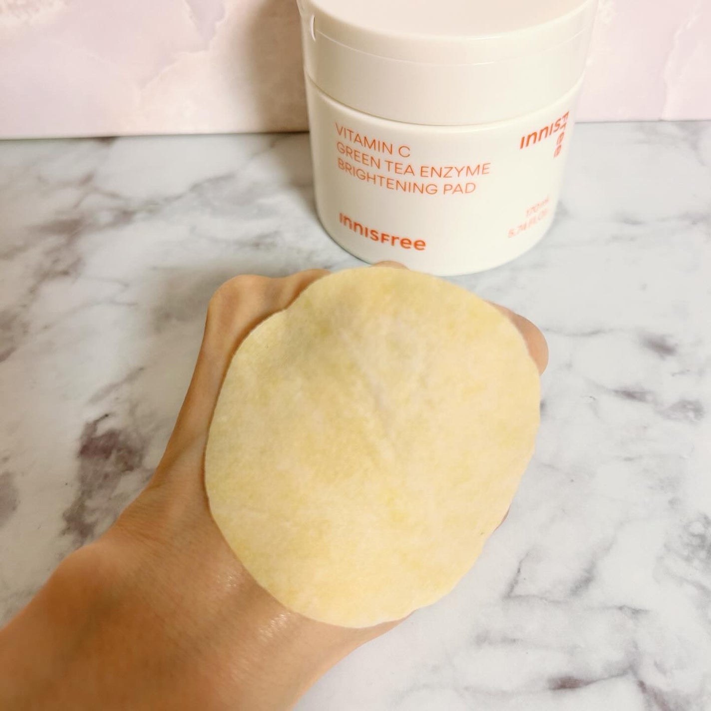 ビタC グリーンティーエンザイム ブライト パッド/innisfree/トナーパッドを使ったクチコミ(5枚目)