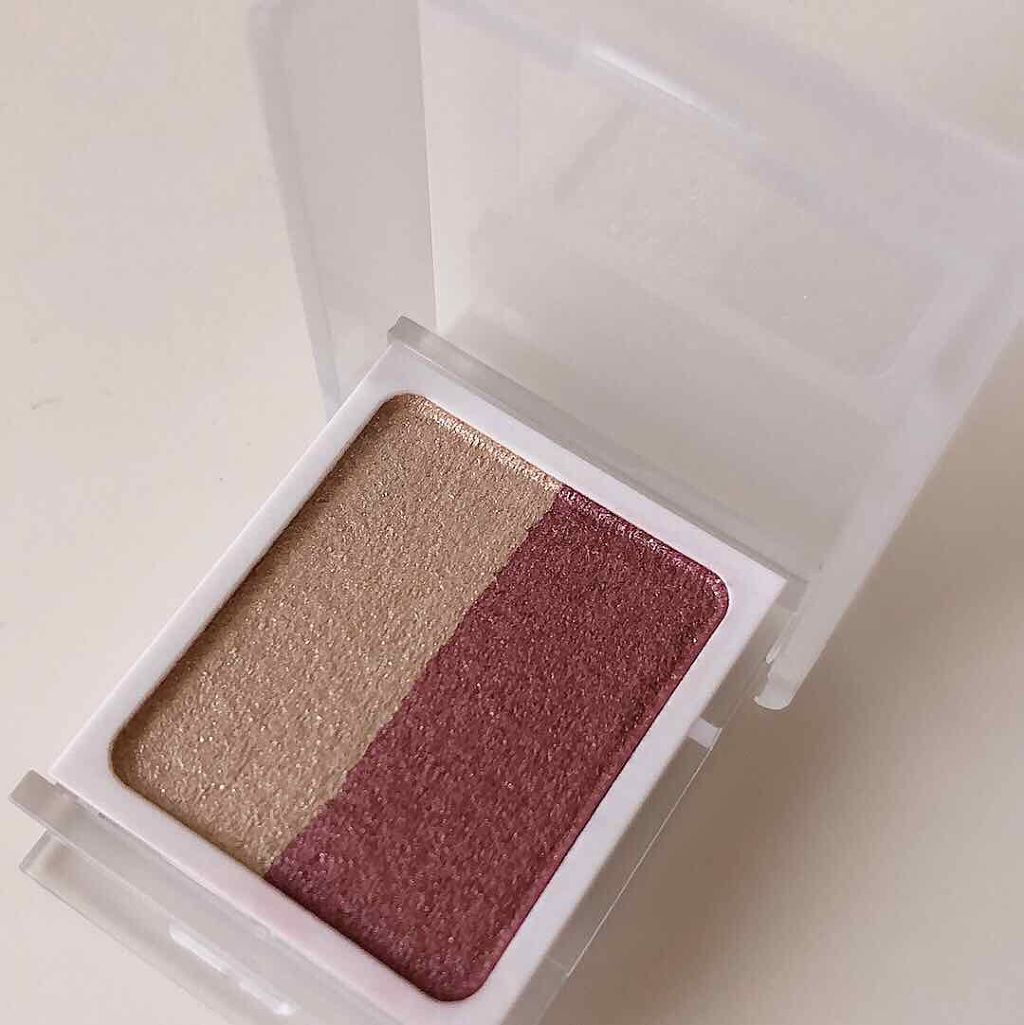 アイカラー2色タイプ/無印良品/アイシャドウパレットを使ったクチコミ（2枚目）