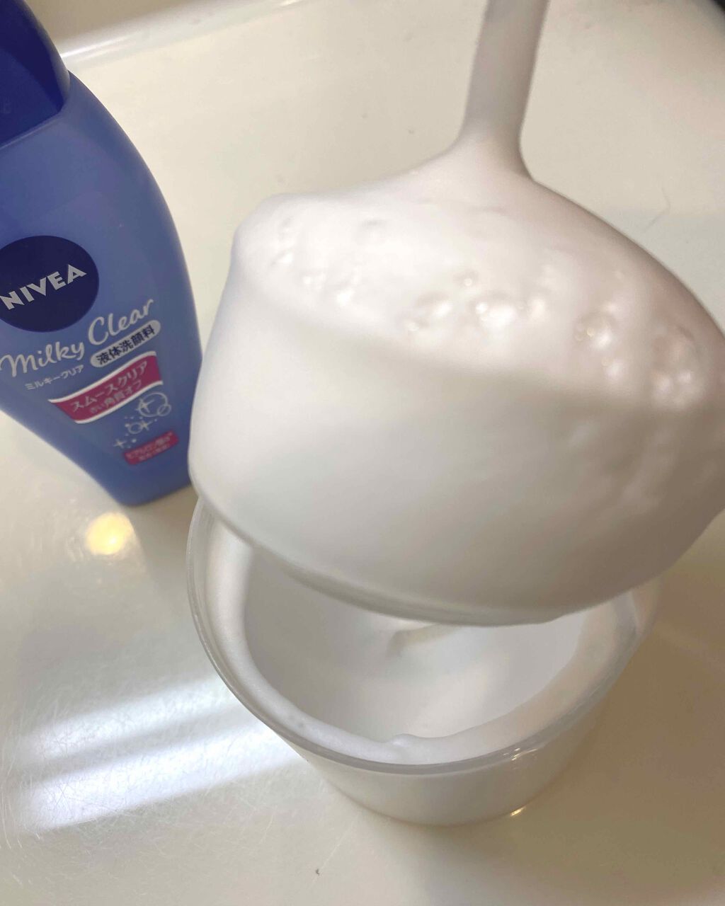 ニベア ミルキークリア洗顔料 スムースクリア/ニベア/洗顔フォームを使ったクチコミ（3枚目）