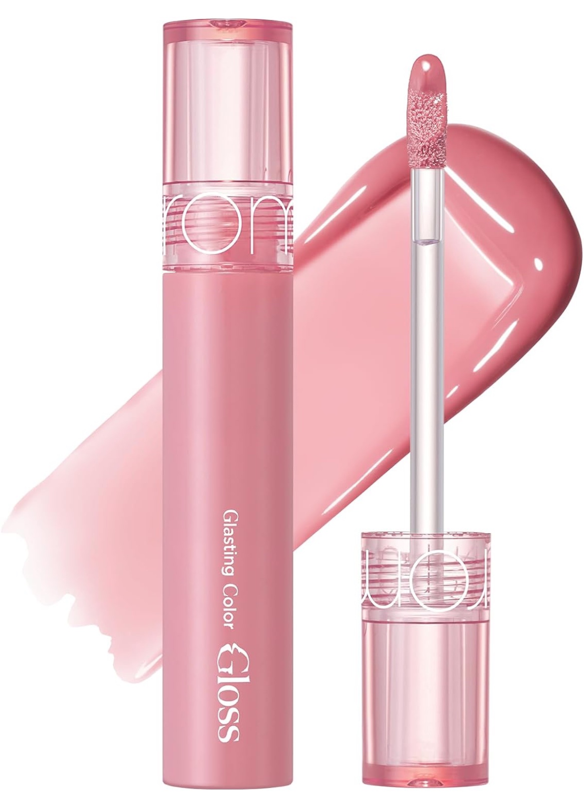 グラスティングカラーグロス 01 ピオニーバレエ(PEONY BALLET)/rom&nd/リップグロスを使ったクチコミ（1枚目）