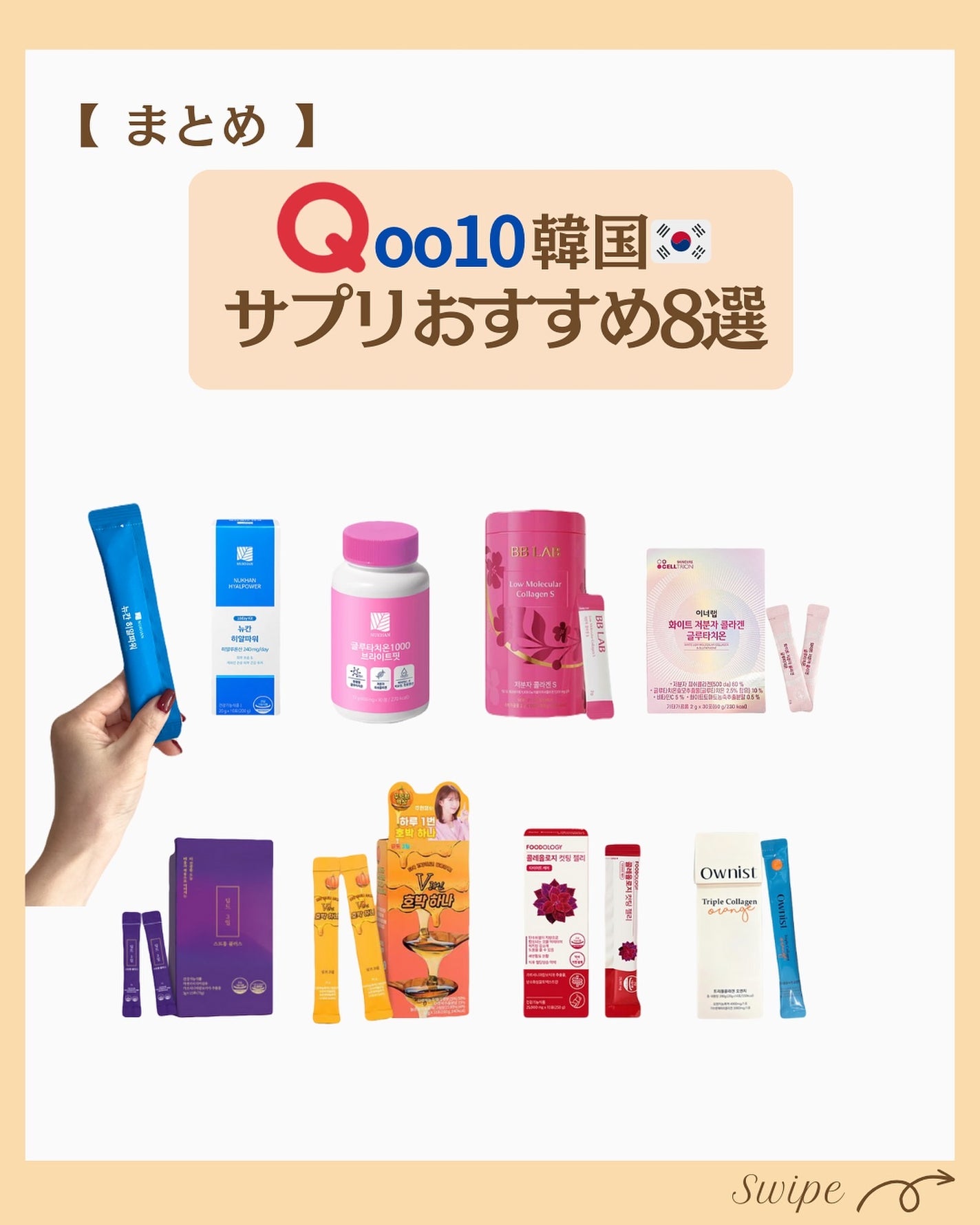 つや子 on LIPS 「『美肌ガチ勢🧏♀️Qoo10韓国🇰🇷サプリおすすめ8選ˎˊ˗..」(6枚目)