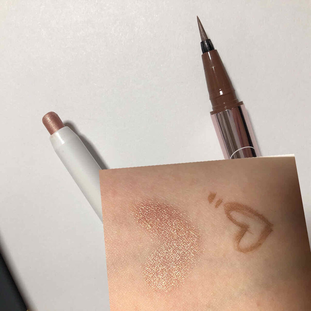 エクストラボリューム カラーマスカラ 07 ダークブラウン/Amplitude/マスカラを使ったクチコミ（2枚目）